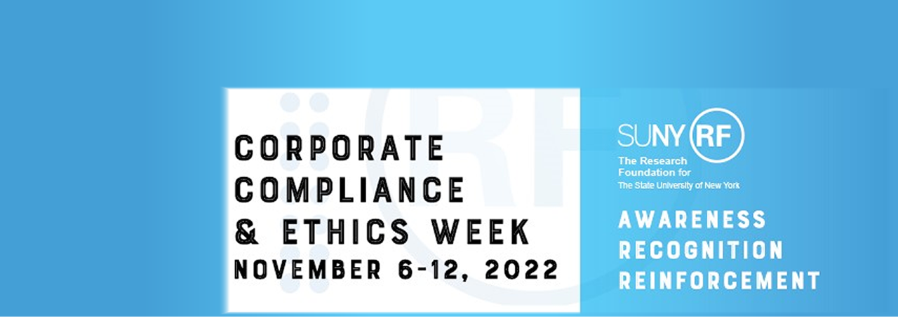 banner for compliance and ethics week 2022