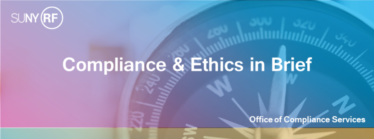 banner for compliance and ethics in brief series