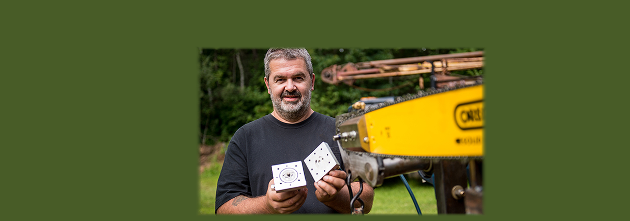 SUNY Canton Instructional Support Associate Neil A. Haney with invention