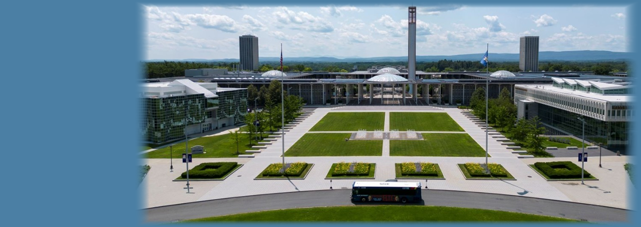 aerial view of UAlbany Uptown Campus