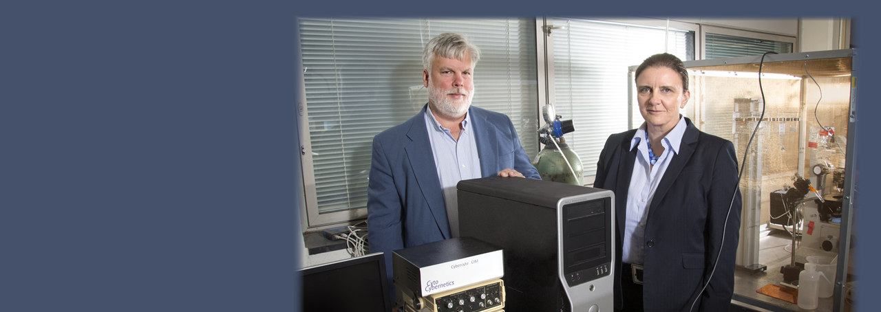 Cytocybernetics founders Glenna Bett, PhD. and Randall Rasmusson, PhD.