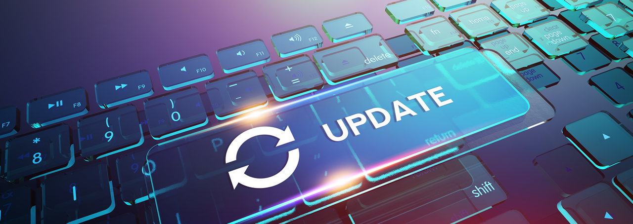 banner announcing web improvements