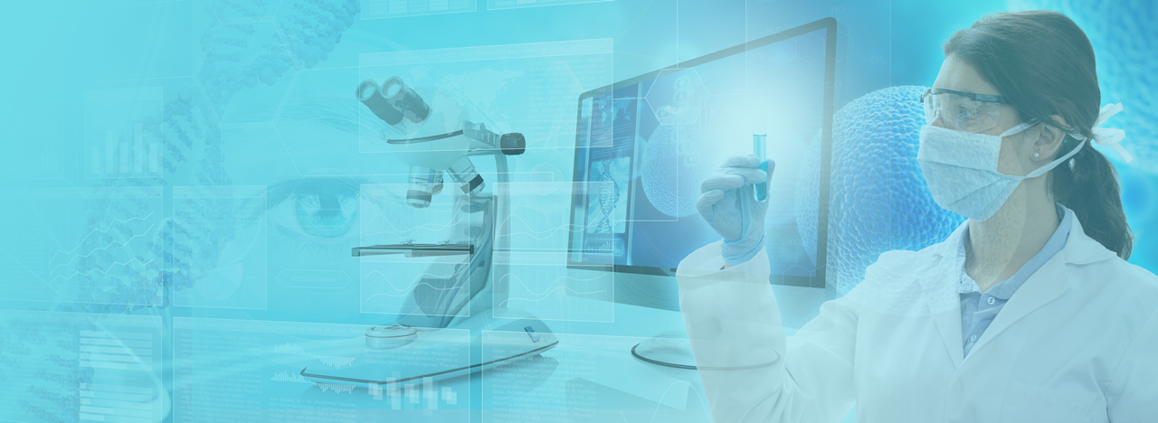 Genetic and molecular research concept background stock photo