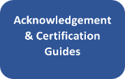 Acknowledgements and Certifications