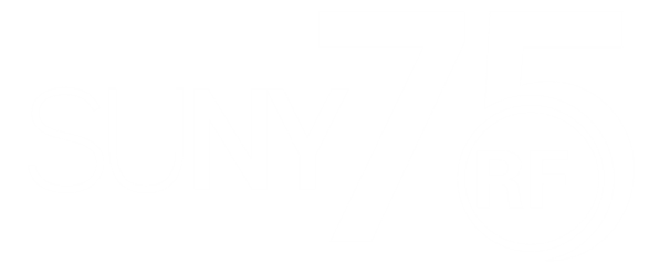 knock out white 75th anniversary logo