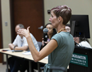 Professor Amber Simpson, a faculty member from the College of Community and Public Affairs, led the STEM workforce development panel