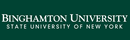 Binghamton University logo on green background
