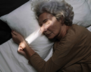 a woman sleeping