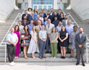 Group photo of the 2026 CEL Core Class on the stairs of University at Buffalo’s Center for Entrepreneurial Leadership