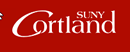 Cortland logo on red background