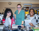 FSC's Kim Riegel, PhD, and students Sophie Nitzberg and Jon Bouza, are working with NASA to study secondary sonic booms