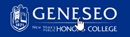 SUNY Geneseo logo on blue background