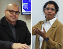 From left: SUNY Poly’s assistant professor of Mechanical Engineering Technology Dr. Ahmed Abdellal and assistant professor of Mechanical Engineering Dr. Aarthi Sekaran