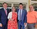 From left: Congressman Tom Suozzi, Amy Erickson, Congressman Nick LaLota and John Spiezio, chair of ADDAPT