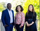 From left: Emmanuel Frimpong Boamah, Jennifer Foster and Lina Mu.