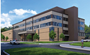 A rendering of University Hall, a new lecture hall scheduled to open in the fall of 2027