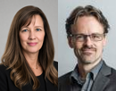 Professional photo of from left to right Dr. Jill Szczesek and Dr. William J. Bauer from University at Buffalo