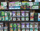 Cannabis products on shelves