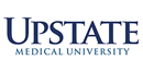 Upstate Medical University blue logo on white background